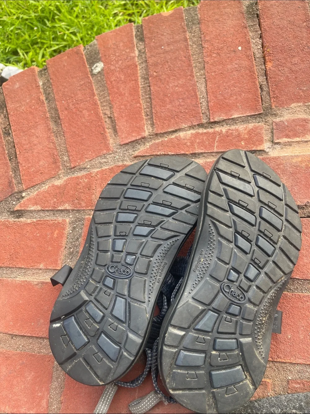 Chaco Kids Navy and Gray Adjustable Strap Sandals